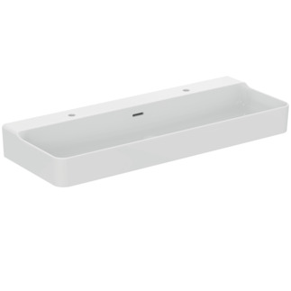 Praustuvas Ideal Standard Conca, 1200x450x125mm, šlifuota apačia, su 2 skylėm maišytuvui 