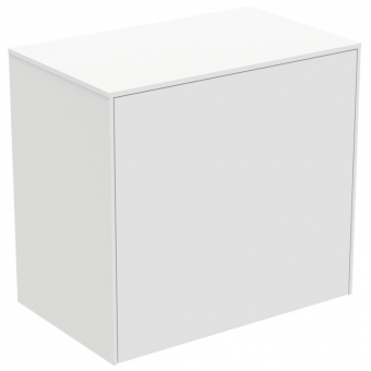 Spintelė Ideal Standard Conca praustuvui, matmenys 602x373x550, spalva - balta matinė, be išpjovos praustuvui 