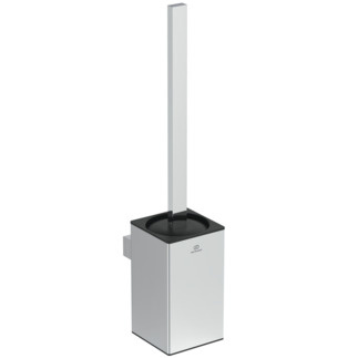 WC šepečio laikiklis Ideal Standard Conca, stačiakampis, pakabinamas, chromas 