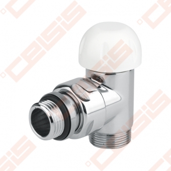 Termostatinis kampinis ventilis (spalva: blizgus chromas) CARLO POLETTI V311; Išorė / Išorė; 1/2" x (24 - 19)