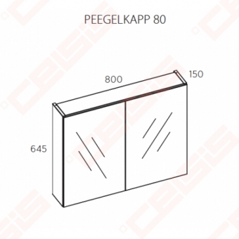 Spintelė pakabinama LED BALTECO Grada 800x645x150 balta/pilka 