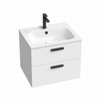 Spintelė praustuvo SD 700 Chrome II balta su juodomis rankenėlėmis 