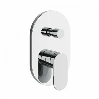 Maišytuvas potinkinis su jungikliu CROME II 065.00.  Potinkinė dalis R-box RB 070.50 į komplektą neįneina 