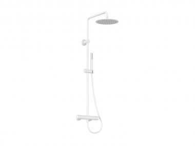 Termostatinė dušo sistema Ravak Spring SG 091.10, balta matinė 