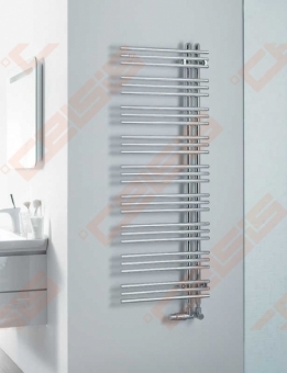 Rankšluosčių džiovintuvas Zehnder Yucca asym.130x50,chromas, L, elektrinis 