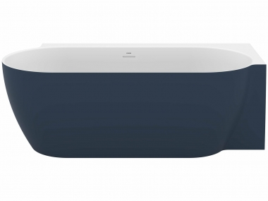 Vonia Freedom Corner II Tec 175x86, R  Deepsea Blue, su baltu sifono ir perpylimo dangteliu 